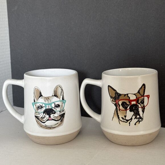 Boston Terrier & French Bulldog Mug Set By Spectrum Design 16 ounces - Picture 12 of 16